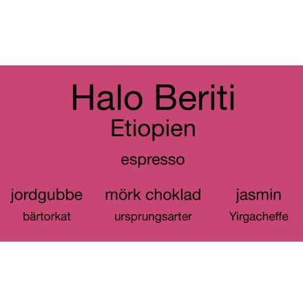 Halo Beriti espresso 250 gram